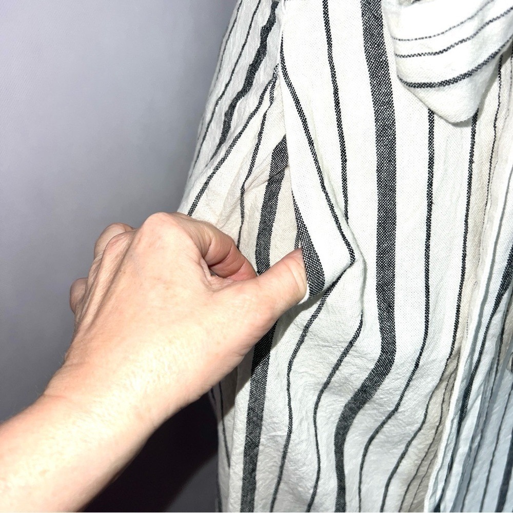 Rachel Roy Collection Woman's Striped Linen Blend Midi Slit Sundress size 0 - Picture 14 of 16